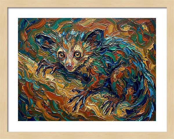 Aye Aye In Vibrant Swirls