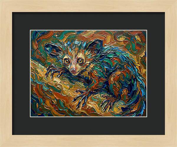 Aye Aye In Vibrant Swirls