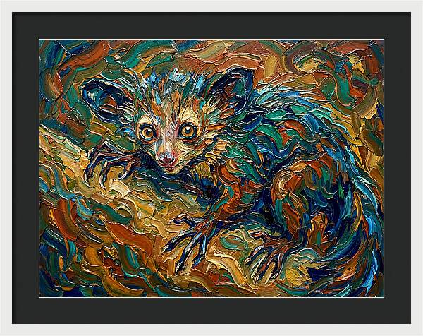 Aye Aye In Vibrant Swirls