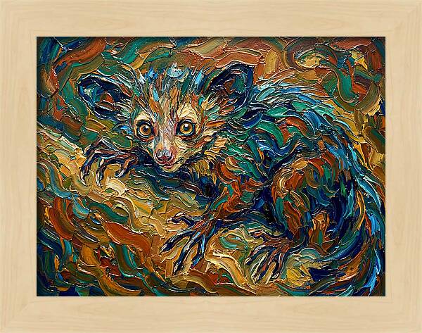 Aye Aye In Vibrant Swirls