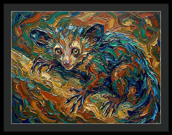 Aye Aye In Vibrant Swirls