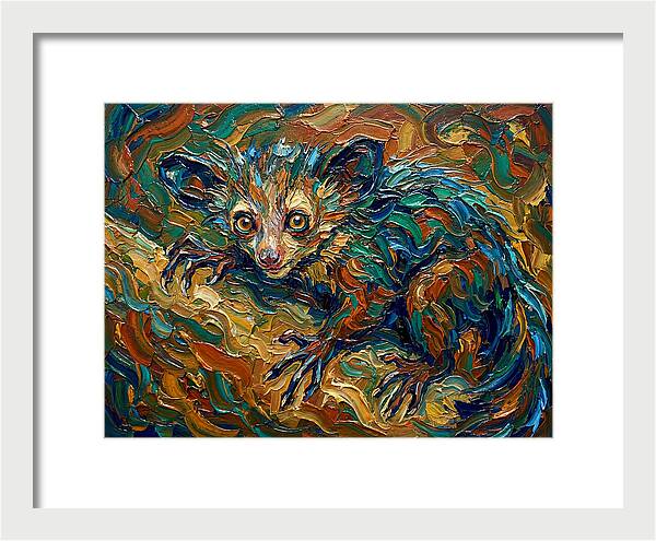 Aye Aye In Vibrant Swirls