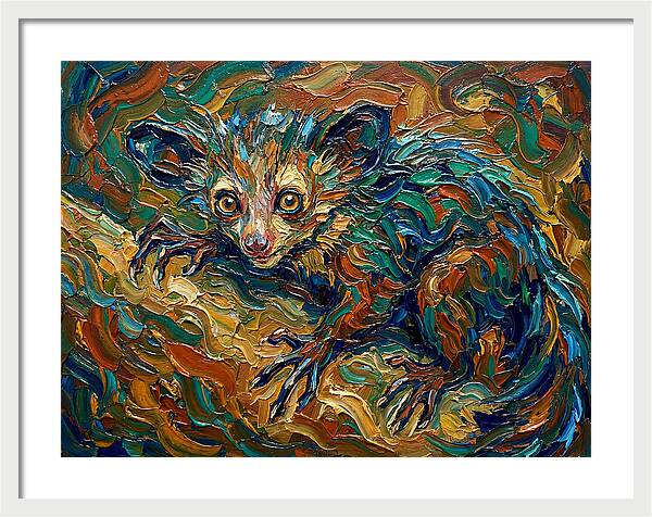 Aye Aye In Vibrant Swirls