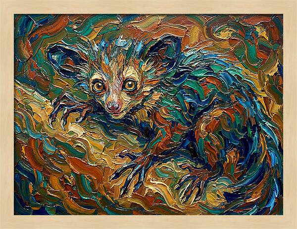 Aye Aye In Vibrant Swirls