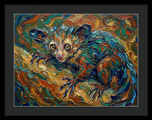 Aye Aye In Vibrant Swirls