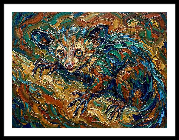 Aye Aye In Vibrant Swirls