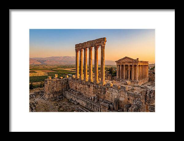 Baalbek Temple Complex At Sunset