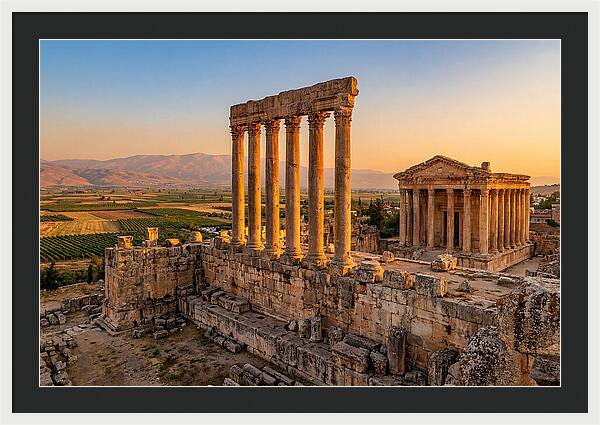Baalbek Temple Complex At Sunset