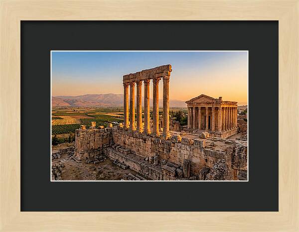 Baalbek Temple Complex At Sunset