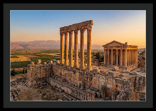 Baalbek Temple Complex At Sunset