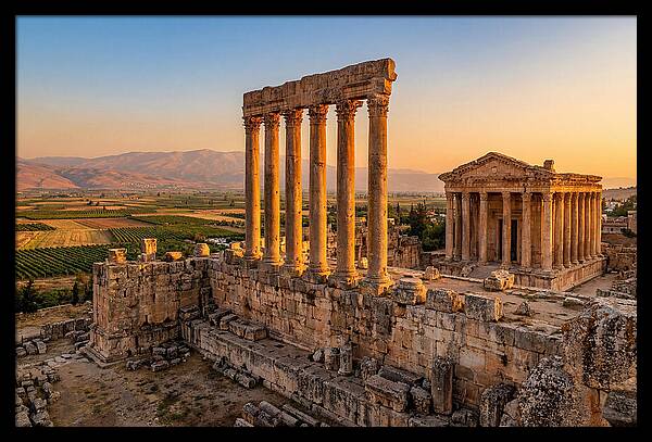 Baalbek Temple Complex At Sunset