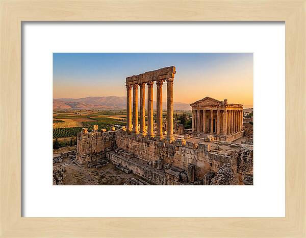 Baalbek Temple Complex At Sunset
