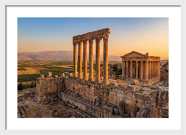 Baalbek Temple Complex At Sunset