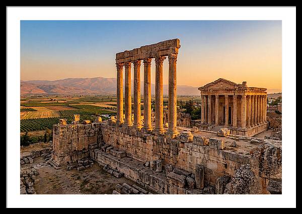 Baalbek Temple Complex At Sunset