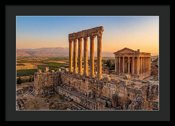 Baalbek Temple Complex At Sunset