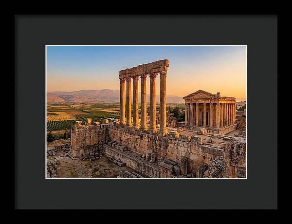 Baalbek Temple Complex At Sunset