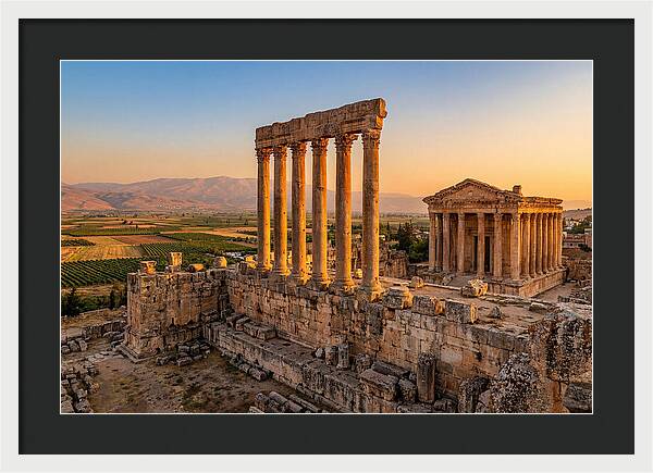 Baalbek Temple Complex At Sunset