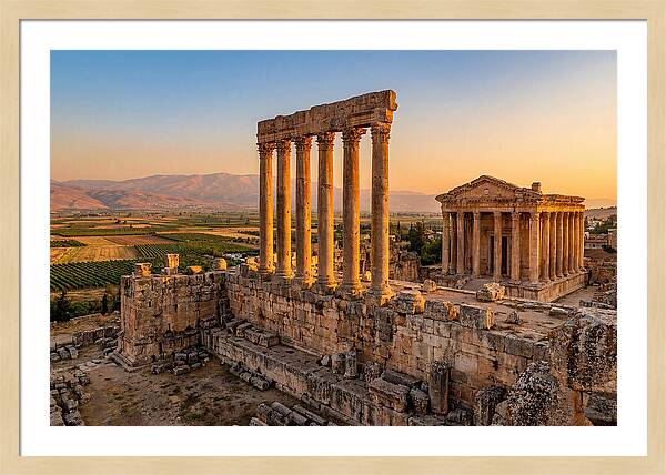 Baalbek Temple Complex At Sunset