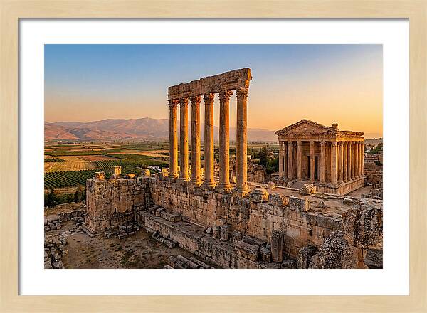 Baalbek Temple Complex At Sunset