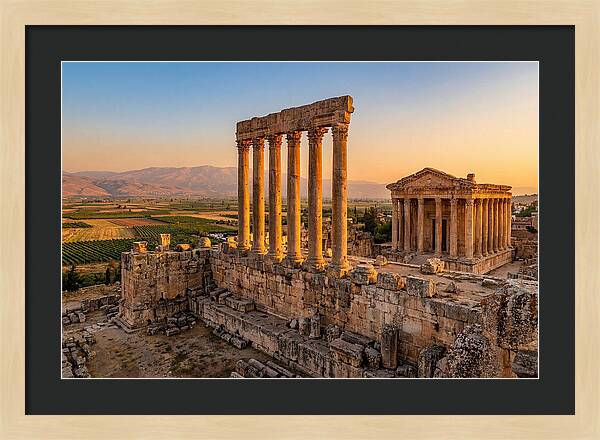 Baalbek Temple Complex At Sunset