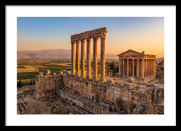 Baalbek Temple Complex At Sunset