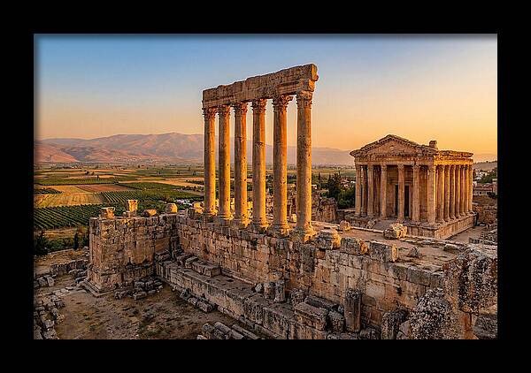 Baalbek Temple Complex At Sunset