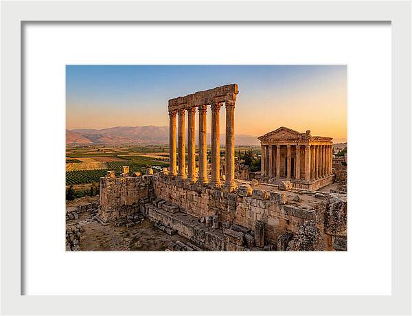 Baalbek Temple Complex At Sunset