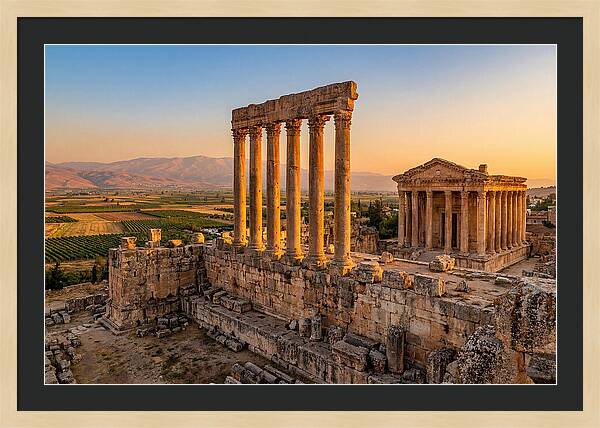 Baalbek Temple Complex At Sunset