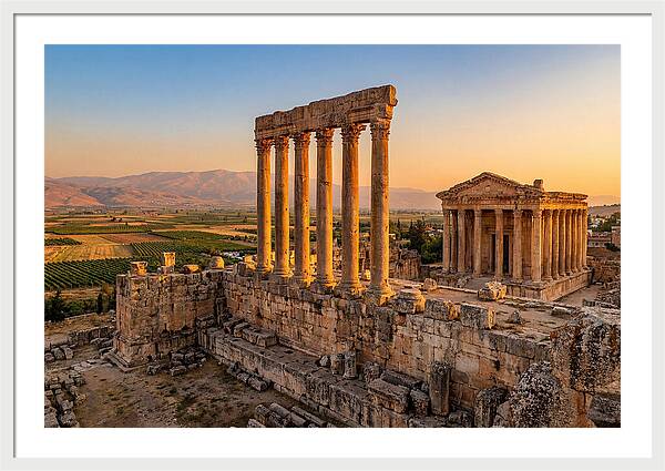 Baalbek Temple Complex At Sunset