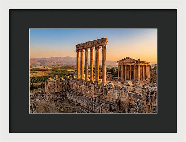 Baalbek Temple Complex At Sunset