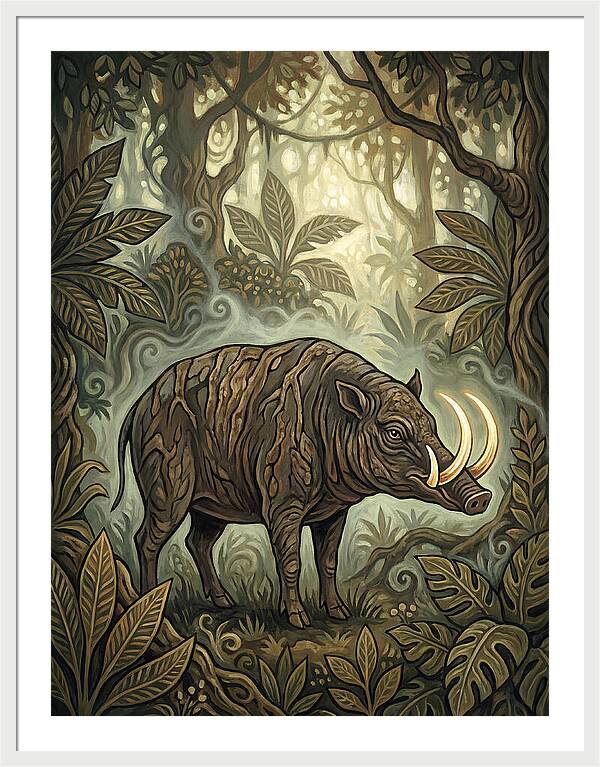Babirusa In Enchanted Forest