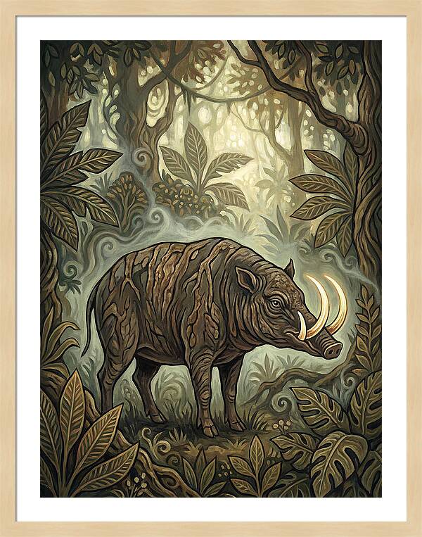 Babirusa In Enchanted Forest