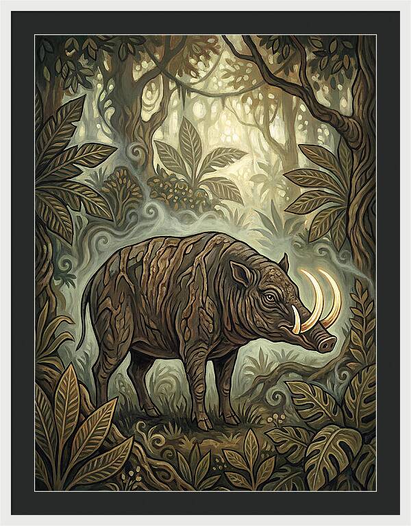 Babirusa In Enchanted Forest