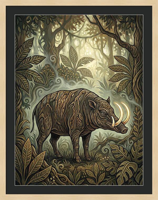 Babirusa In Enchanted Forest