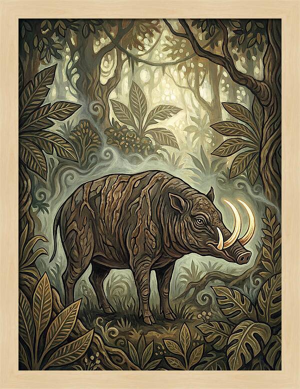 Babirusa In Enchanted Forest