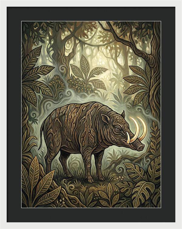 Babirusa In Enchanted Forest