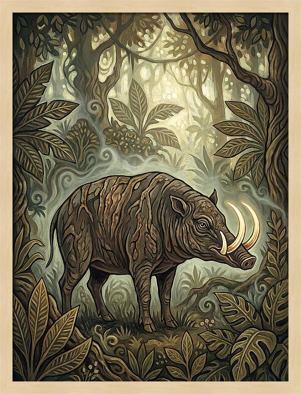 Babirusa In Enchanted Forest