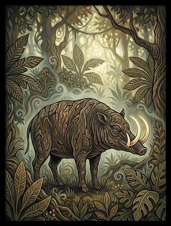 Babirusa In Enchanted Forest