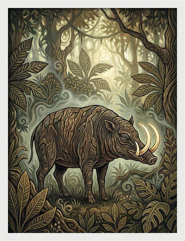 Babirusa In Enchanted Forest