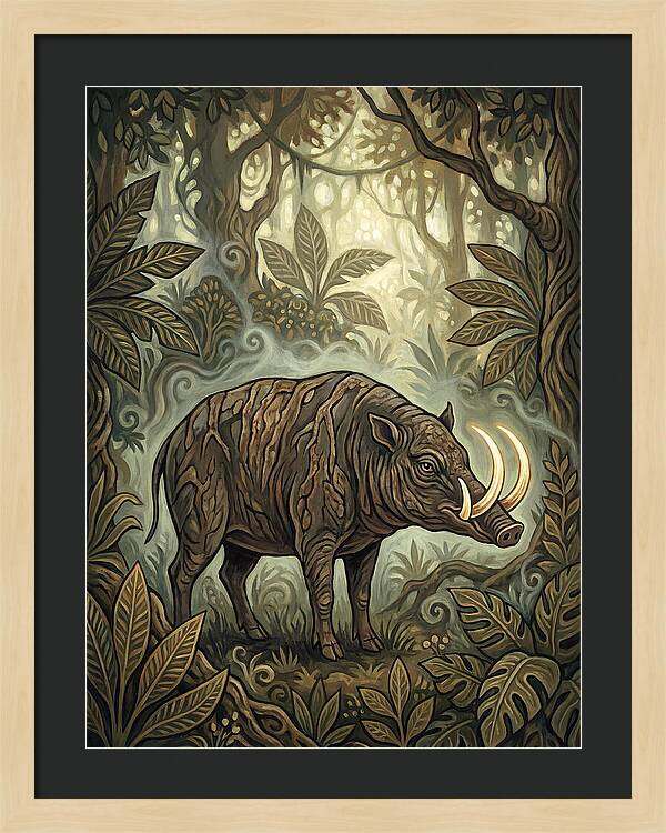 Babirusa In Enchanted Forest