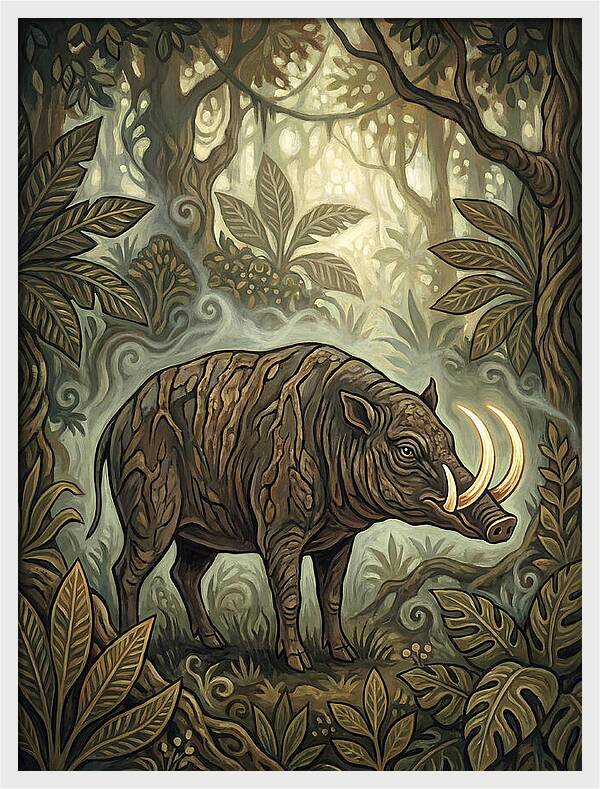 Babirusa In Enchanted Forest