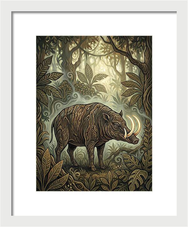 Babirusa In Enchanted Forest