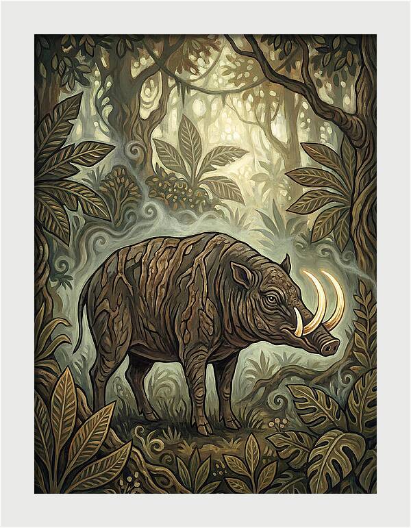 Babirusa In Enchanted Forest