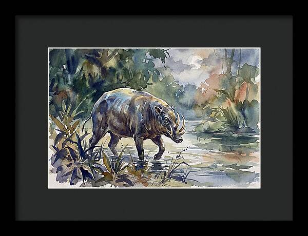 Babirusa In Tranquil Waters