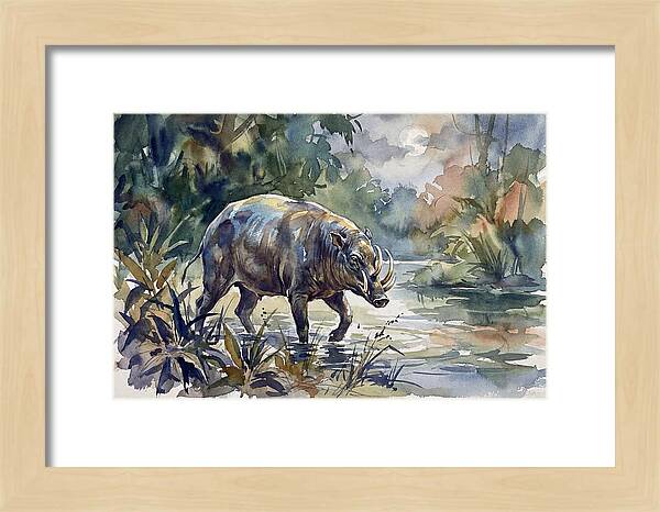 Babirusa In Tranquil Waters
