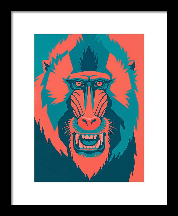 Baboon In Bold Colors