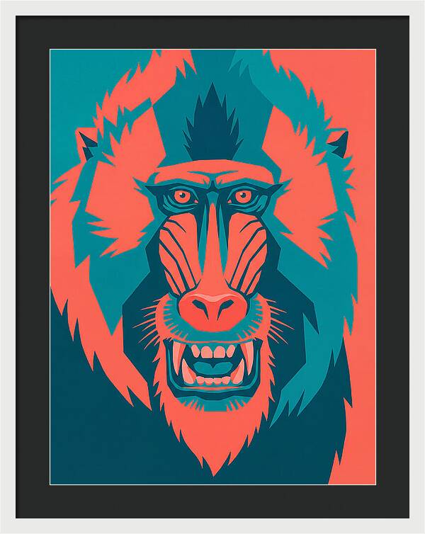 Baboon In Bold Colors