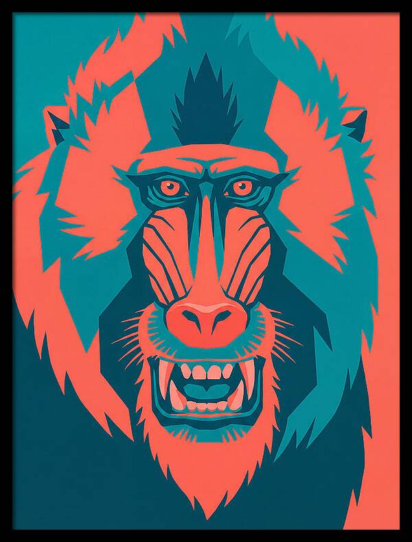 Baboon In Bold Colors
