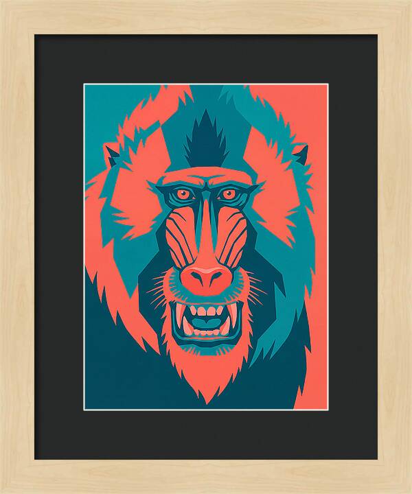 Baboon In Bold Colors