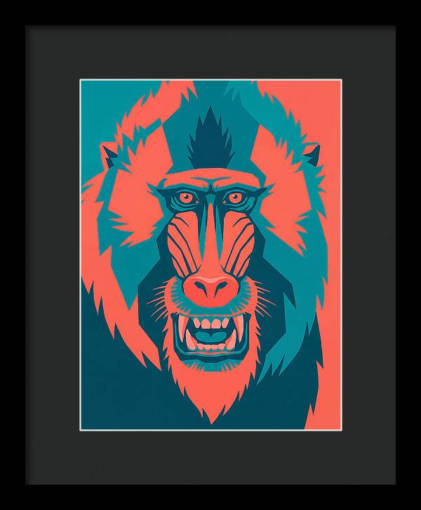Baboon In Bold Colors